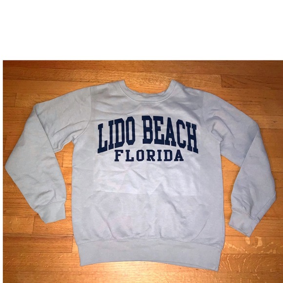 Lido Beach Florida Sweatshirt Pacific & Co. Pullover Women's Small Graphic - Picture 1 of 5